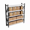 Modern shelf storage rack 3d model