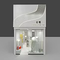 Modern Minimalist Clothing Store With Glass Facade And Interior Lighting Decor