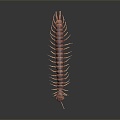 Modern centipede millipede spider cartoon centipede 3d model