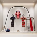 Elegant Modern Women Clothing Store Interior With Stylish Mannequins Display And Cozy Comfortable Shopping Atmosphere