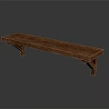 Durable Wooden Bench Crafted Using Premium Hardware Tools For Home Use 3d model