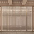 New Chinese-style partition Changhong glass partition 3d model