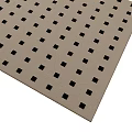 Square Beige Rug With Black Square Patterns And Soft Texture Design 3d model