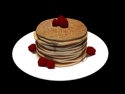 Modern Food Pastry Dessert 3d model Modern Food Pastry Dessert 3d model