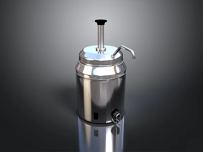 Compact Silver Desktop Computer Tower With Modern Design And High Speed Processing 3d model