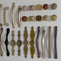 Various Decorative Furniture Handles With Different Styles And Metal Finishes For Cabinets And Drawers