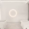 Modern Beauty Hair Salon Interior Design With Minimalist White Mirrors And Soft Lighting