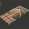 Delicious Glossy Brown Chocolate Bar Mockup With Swirl Design Packaging