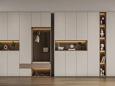 Modern Entrance Cabinet 3d model