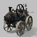 modern engine mobile steam engine portable steam engine 3d model