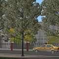 Modern Building Complex With Landscaped Gardens Green Surroundings Water Features And Sports Courts