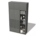 Modern Simple Open-grid Bookcase 3d model