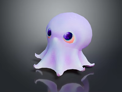 bead squid heart fin whip squid giant squid back ear squid pacific tower squid spindle squid 3d model