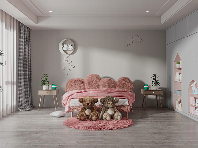 Modern Children's Room 3d model