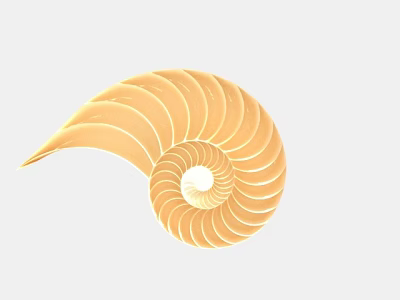 Modern Artistic Spiral Design Decorative Ornament Set For Home Decoration 3d model