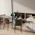Modern table combination 3d model