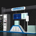 5G IoT Smart Communication Products Exhibition Booth With Display Screens And Equipment