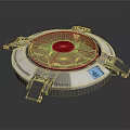 Osteonic Advanced Mechanical Device With Circular Structure Red Core And Control Panel