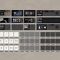 Modern switch socket switch panel key display screen switch screen key switch key panel 3d model
