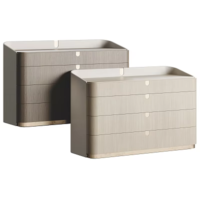 Modern Entryway Cabinet Sidetable With Drawer Storage Wood Grain Finish Light Dark Tones Metal Base 3d model