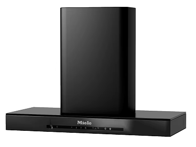 Miele Black Range Hood Contemporary Kitchen Appliance With Sleek Modern Design 3d model