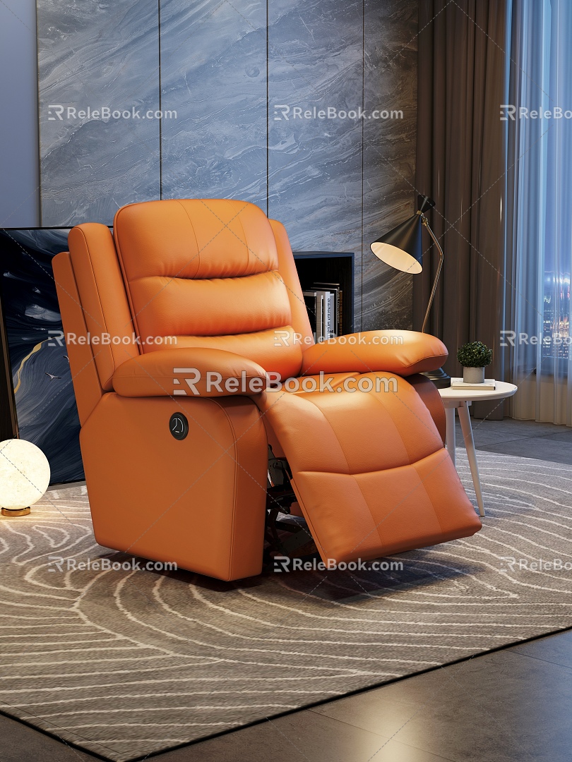 Modern massage chair functional sofa chair 3d model