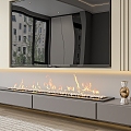 Modern Fireplace Fireplace Electronic Fireplace Stove 3d model