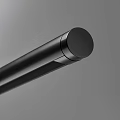 Sleek Black Pendant Light With LED Strip And Cylindrical Design