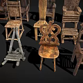 Vintage Wooden Chairs Collection With Various Traditional Designs And Styles