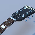 Vintage Electric Guitar With Sunburst Finish Black Body And Chrome Hardware