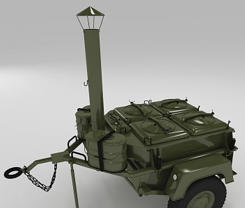 Military supplies 3d model