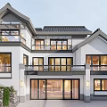 Hui School Courtyard 3d model