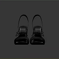 Stylish Black Open Toe High Heel Sandals With Block Heel And Crisscross Straps