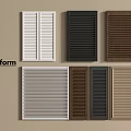 Poliform Modern Shutter Designs With Various Colors Different Materials And Styles 3d model