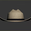 Classic Woven Straw Hat With Natural Color And Black Band Design