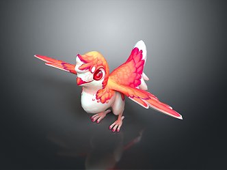 bird game animal cartoon animal realistic animal 3d model