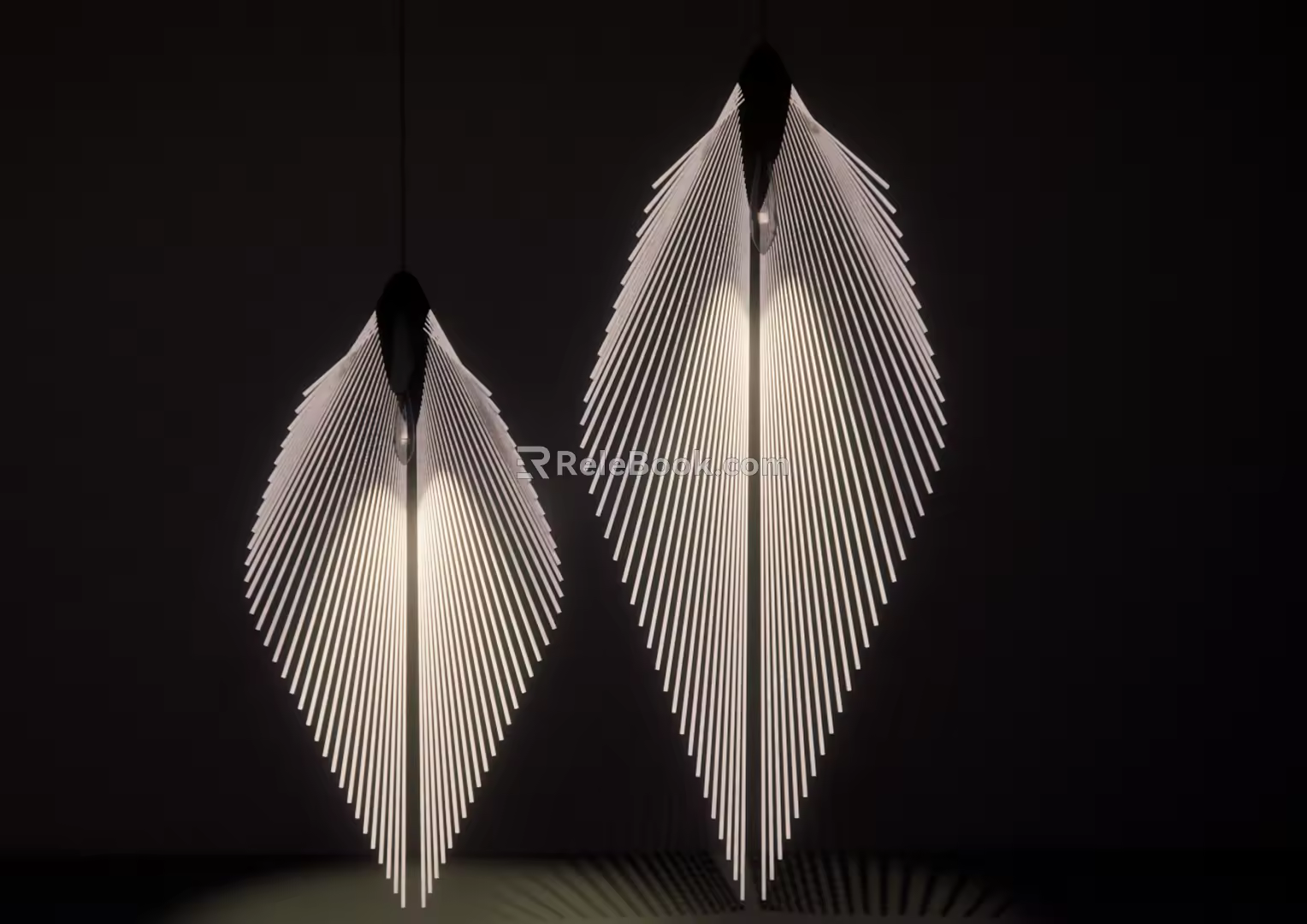 Modern chandelier 3d model