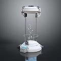 Intelligent Machine for Biological Chemical Experiments with Transparent Reaction Vessel and Control Panel