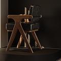 Log Chair Dining Chair 3d model