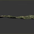 Detailed 3D Terrain Model Featuring Mountain Ranges Green Vegetation And Snowy Peaks