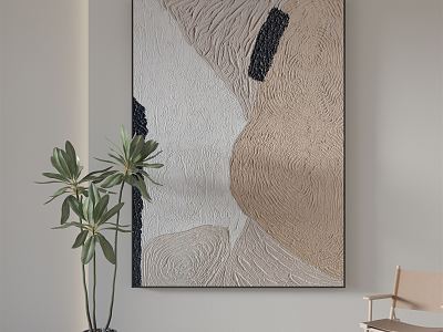 Modern Abstract Painting Simple Texture Hanging Painting model