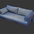 Modern Double Sofa Multi-Person Sofa Combination Leisure Sofa Combination 3d model