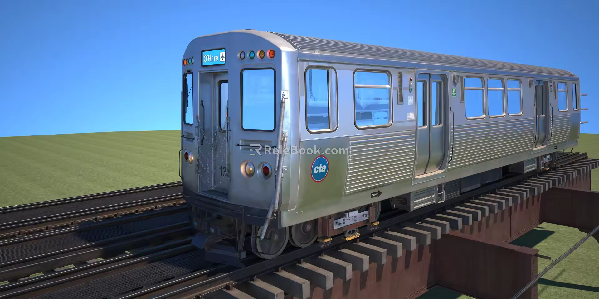 Modern Train 3d model
