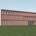 modern office building multi-storey office building 3d model