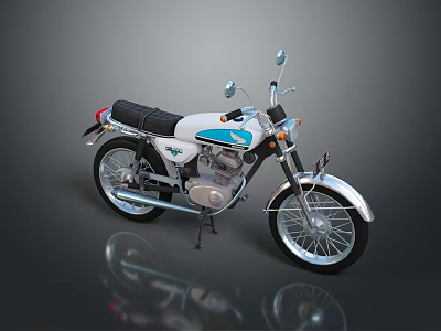 Motorcycle Two-wheeled Motorcycle Cross-country Motorcycle Road Race Motorcycle Motor Vehicle Transport 3d model