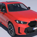 Red BMW SUV With Panoramic Sunroof And Sporty Design