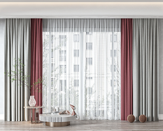 Modern Curtains 3d model