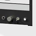 High Quality Modern Dual Speakers with Transparent Case White and Black Design