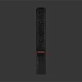 Black Industrial Bracket With Red Accents And Mechanical Support Structure
