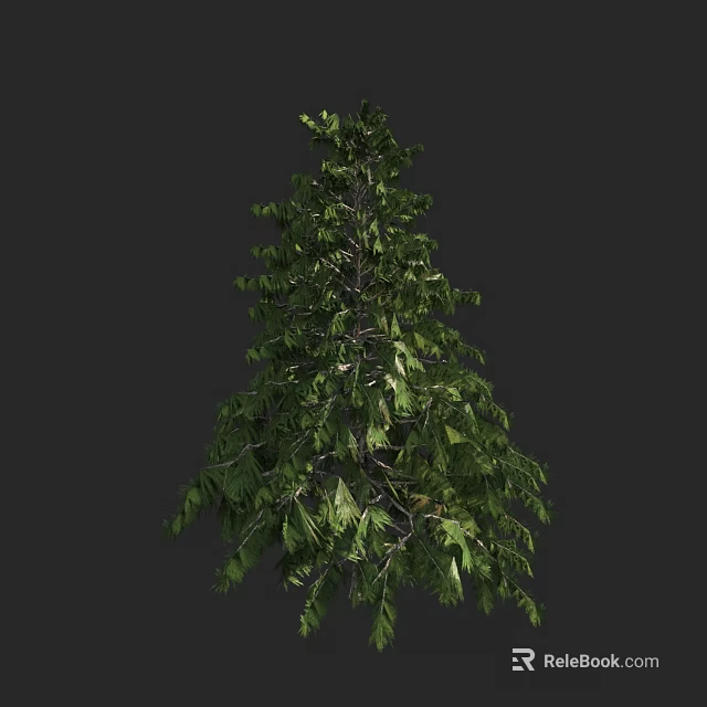 Tall Arbor With Lush Green Leaves And Strong Trunk In Natural Setting 3d model 